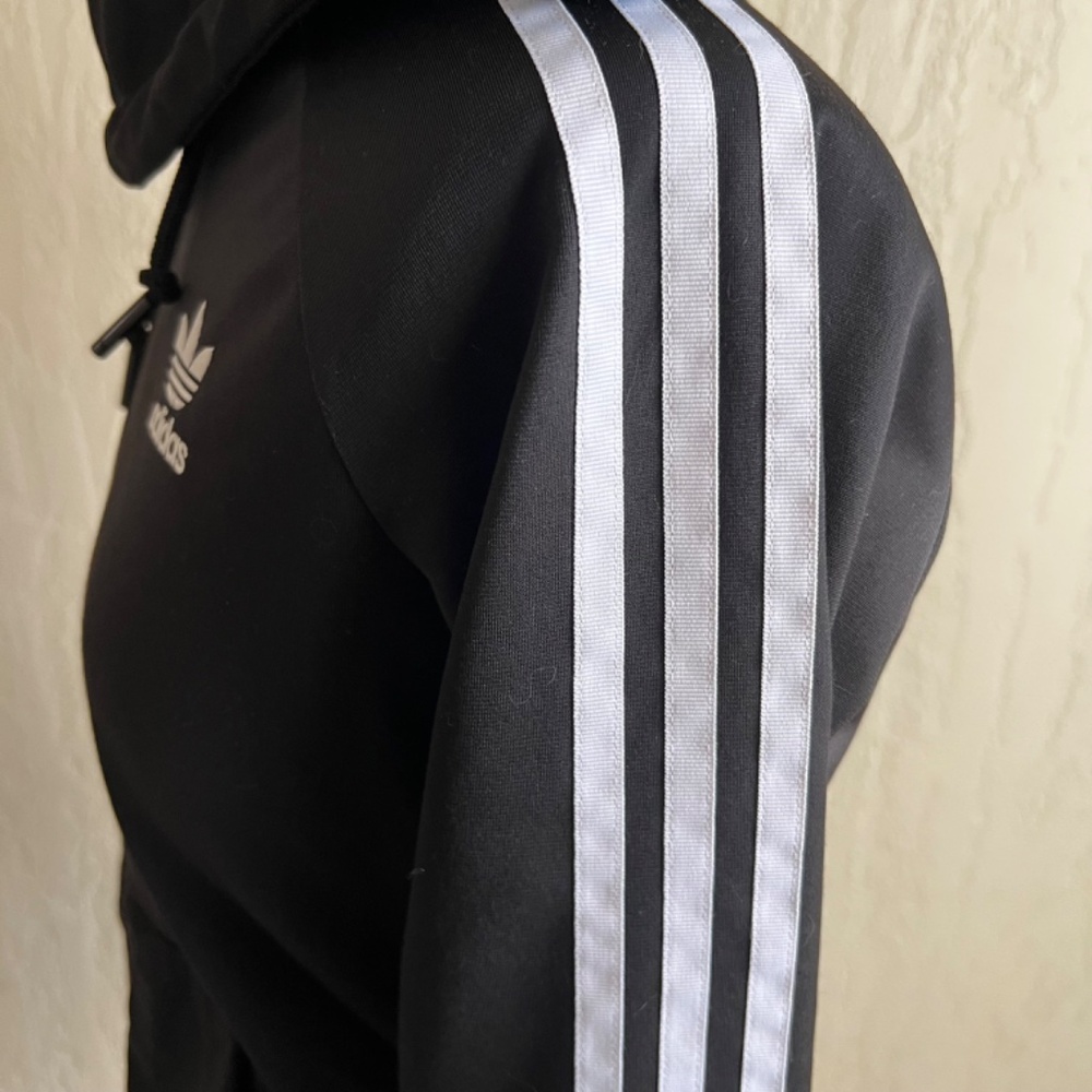 Adidas Logo Zip Up Sweater SZ S - Picture 5 of 6